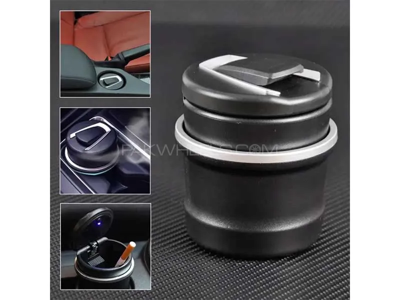 BMW Style Portable Car Ashtray For Smokers With LED Light Image-1