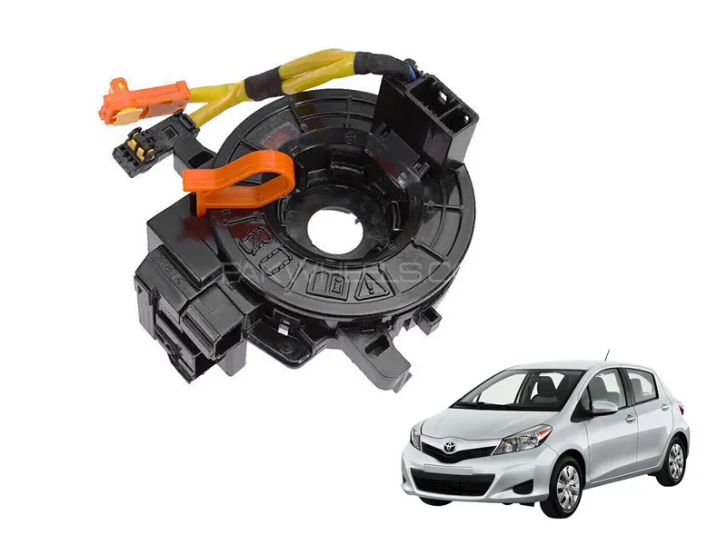 Toyota Vitz 2012-2019 Multimedia Steering Spiral Cable Clock Spring Image-1