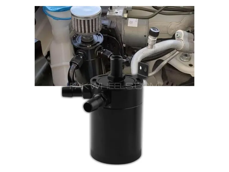 Universal Racing Baffled 3-port Oil Catch Can Image-1