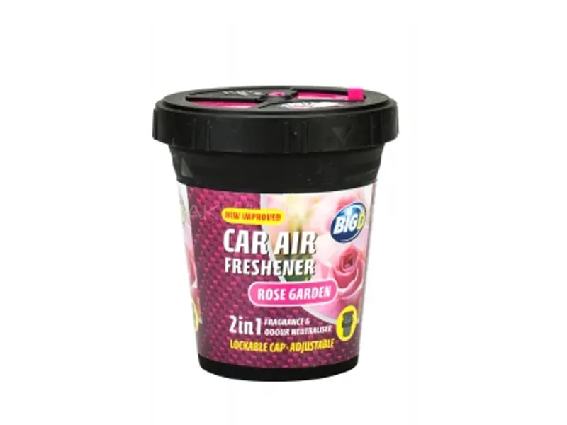 Big D Car Air Freshener 2 in 1 Fragrance & Odour Neutraliser Rose Garden Image-1