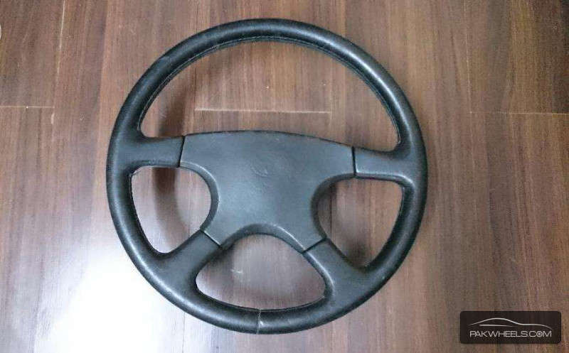 TOYOTA INDUS FX GT AE 101 MOMO Leather Steering Wheel Image-1