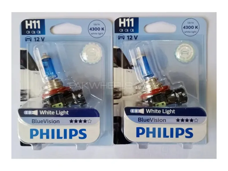 Philips Blue Vision Crystal Vision Car Light H11 4300K Made in Germany Image-1