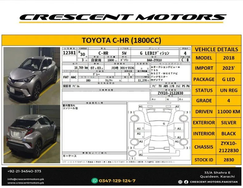 Toyota C-HR 2018 for Sale in Karachi Image-1