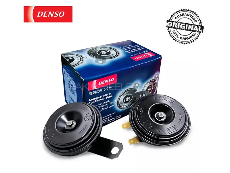 Denso Car Electric Horn | Compact Horn | Double Pin | Water Proof | High Quality | D6920 Image-1