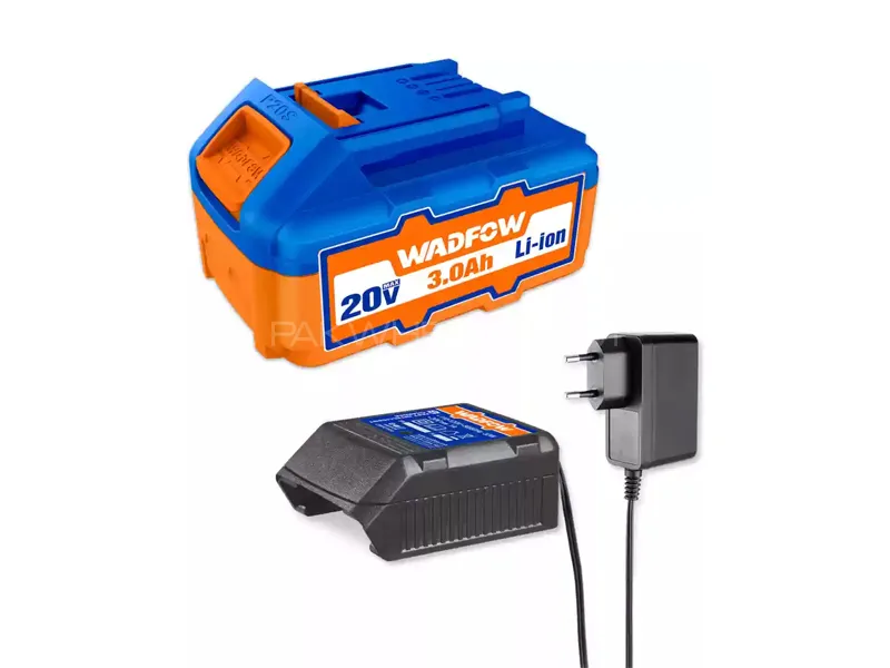 Wadfow Lithium-Ion Battery With Charger Pack 3.0Ah Image-1