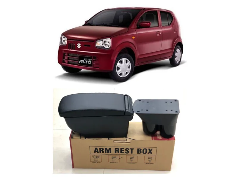 Buy Suzuki Alto 2019-2023 Black Arm Rest Console Storage Box in Pakistan