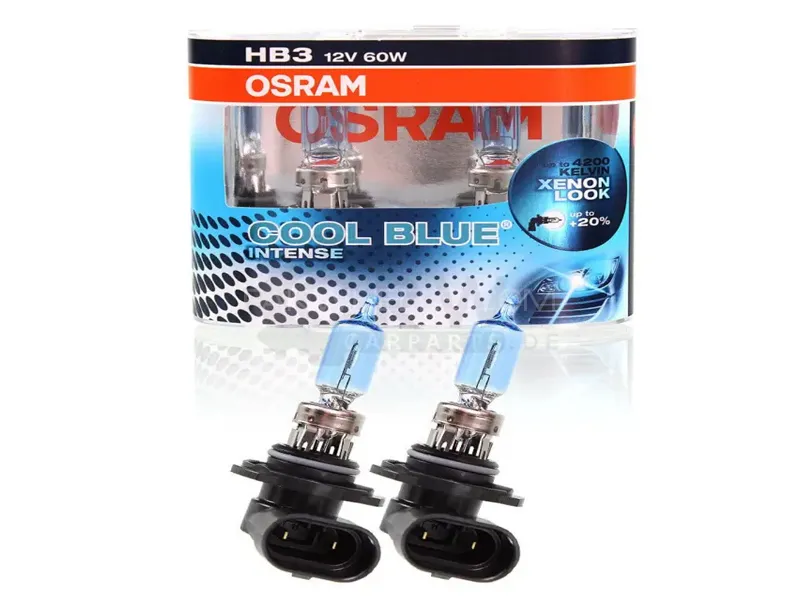 Osram Cool Blue Intense HB3 9005 Headlight Bulbs - 4200K Colour Made in Germany Image-1