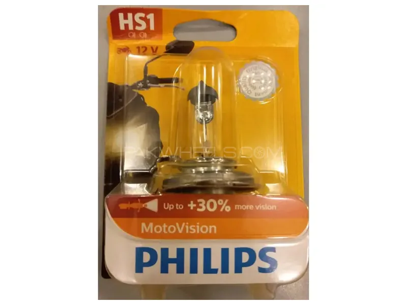 Philips Moto Vision +30% Hs1 35 Watts Standard Yellow Motorcycle Headlight 1 Bulb Image-1