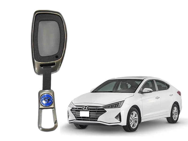 Hyundai Elantra 2021-2023 Metal Key Cover Image-1