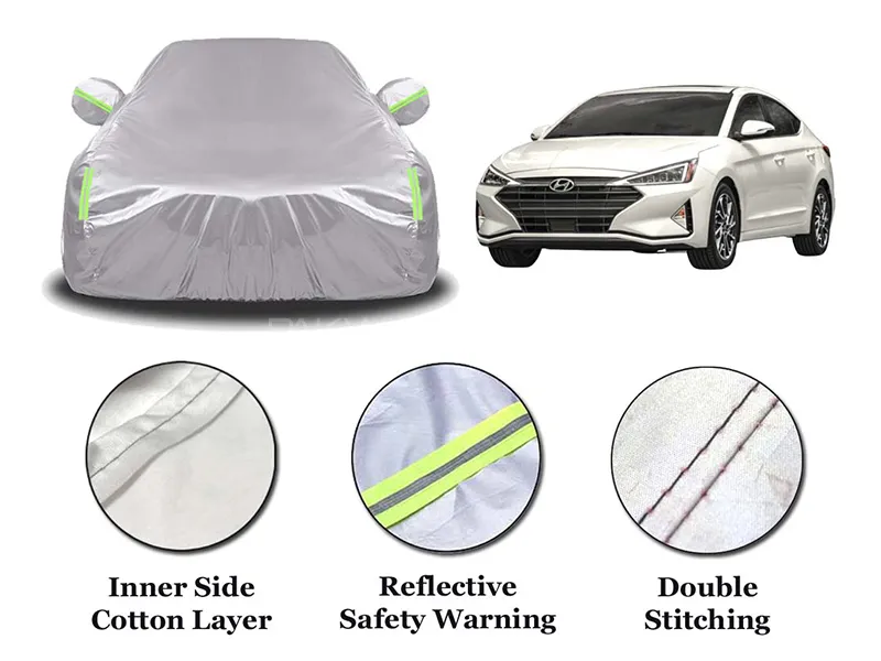Hyundai Elantra 2018-2023 Parachute Cotton Top Cover | Anti-Scratch | Anti-Crack | Double Stitched Image-1