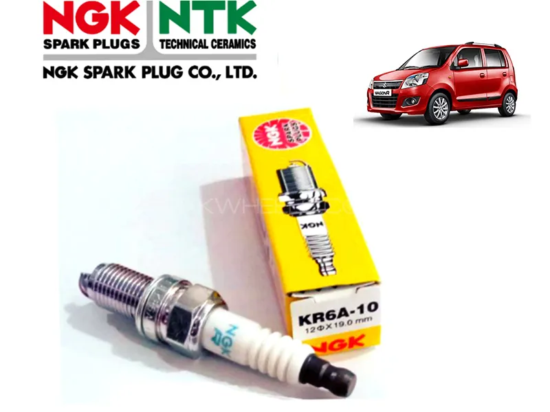 Suzuki Wagon R 2014-2023 NGK Spark Plug - 3 Pcs -  KR6A10 Image-1