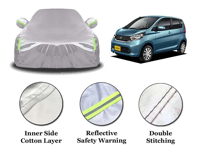 Nissan Dayz Parachute Cotton Top Cover | Anti-Scratch | Anti-Crack | Double Stitched Image-1