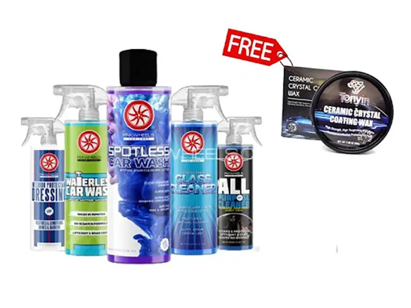 PakWheels All In One Car Care Kit - Pack Of 5 With Free Tonyin Ceramic Wax Image-1