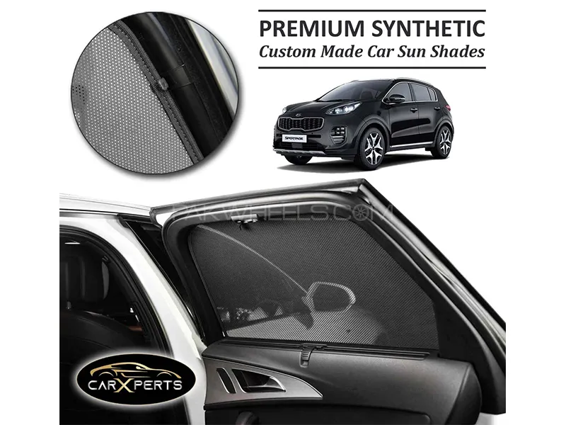 Kia Sportage 2019-2023 Premium Car Sun Shades | Synthetic PolyNet Heat Proof Fabric | Foldable Image-1