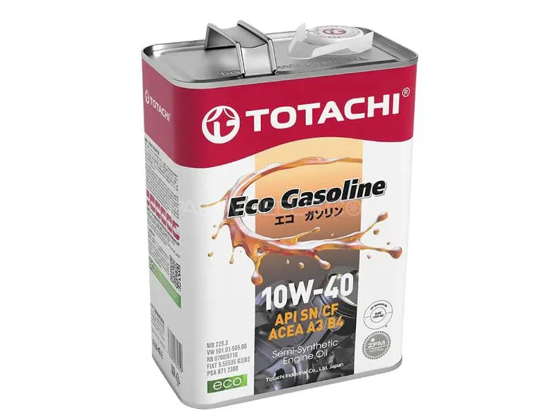 Totachi Eco Gasoline 10W-40 Semi Synthetic | 4 Litre | Engine Oil Image-1