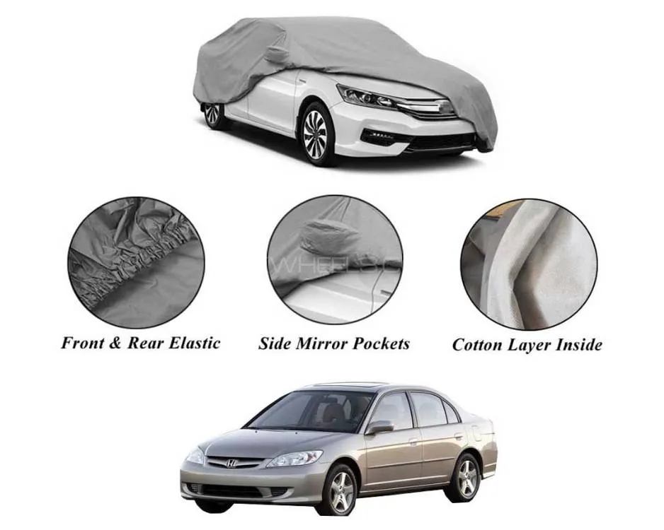 Honda Civic 2004-2006 Non Wooven Inner Cotton Layer Car Top Cover | Anti-Scratch | Waterproof 