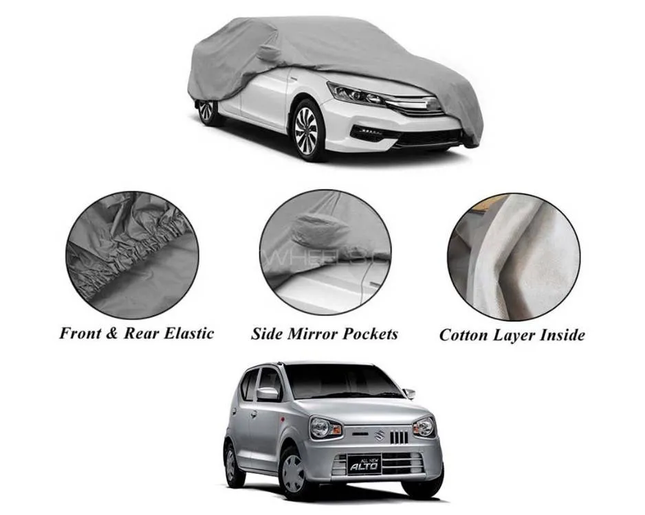 Suzuki Alto 2019-2023 Non Woven Inner Cotton Layer Car Top Cover  Image-1