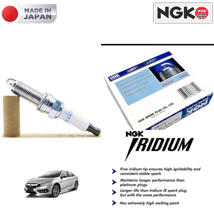  Honda Civic X 2017-2022 Iridium Spark Plug NGK Japan 4 Pieces