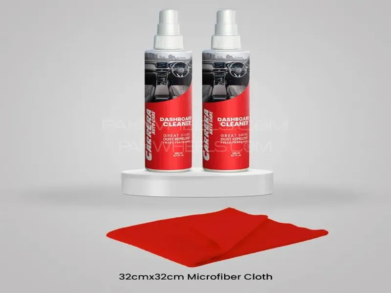 Carrera Pack of 2 Dashboard Cleaner 200ml With Microfiber Image-1