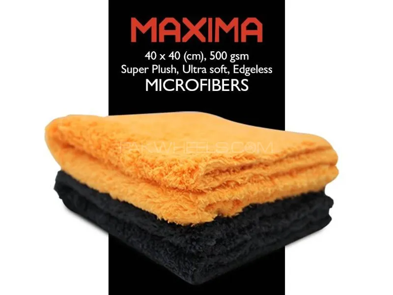 Maxima Super Plushed Top Quality Edgeless Microfiber - Pack Of 2 - SIZE 40cmX40cm  Maxima Super Plushed Top Quality Edgeless Microfiber - Pack Of 2 - SIZE 40cmX40cm  Image-3
