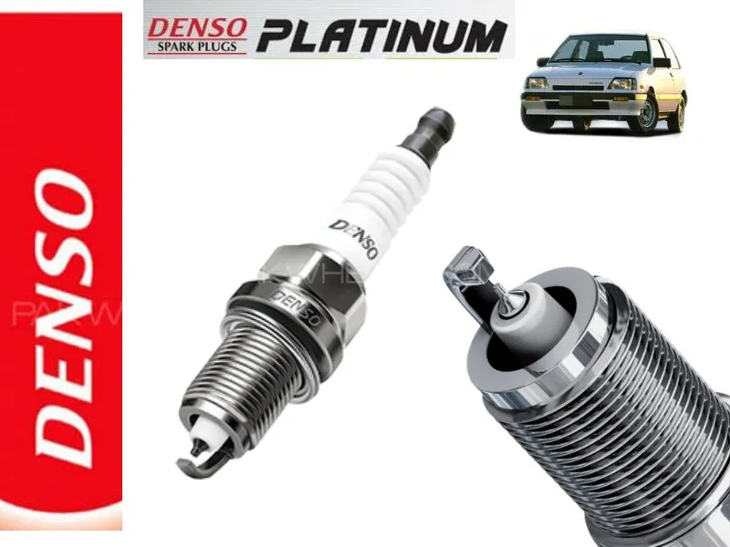 Suzuki Khyber Denso Spark Plug Platinum Tip | 3 Pcs | For Fuel Economy Image-1