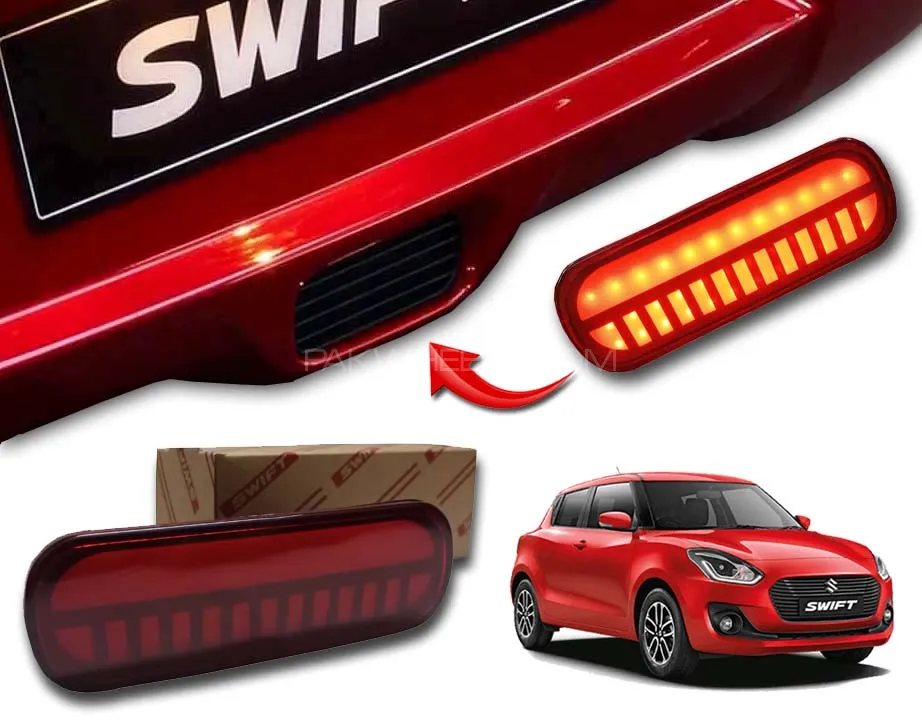 Suzuki Swift 2022 - 2024 Rear Bumper LED Light | Brake Light | Original Fitting | LED Display