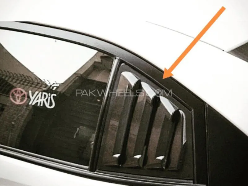 Quarter Glass Louvers Toyota Yaris with 3M Double Tape Image-1