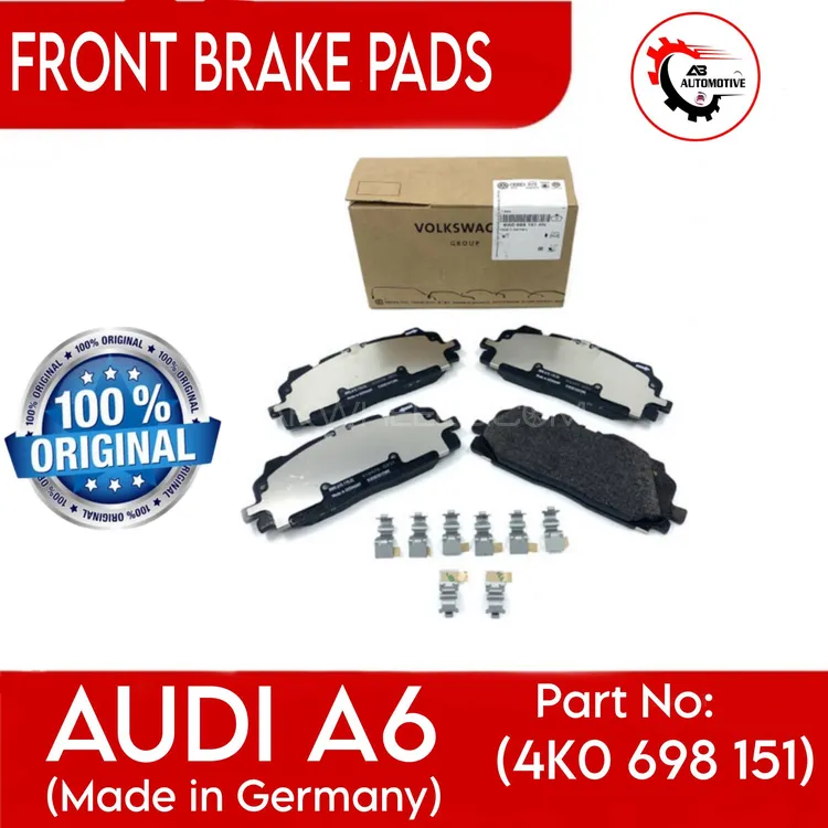 AUDI A4 Genuine Front Disc Brake Pads (4K0 698 151) Image-1