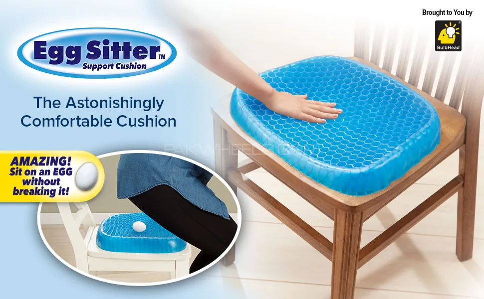 Universal Gel Seat Cusion | Blue | Non-Slip Universal Gel Seat Cusion | Blue | Non-Slip Image-2
