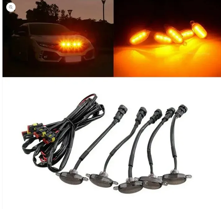 Front Grill Amber 4pcs Light Image-1