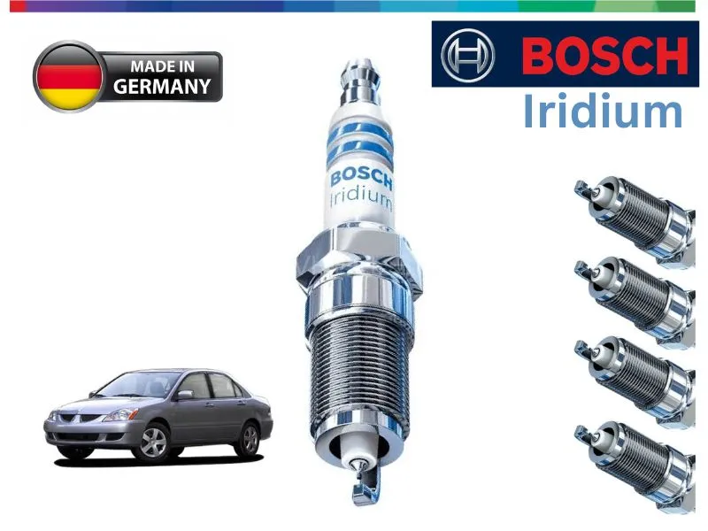 Mitsubishi Lancer Iridium Spark Plugs | 4 Pcs | BOSCH | Made in Germany Image-1