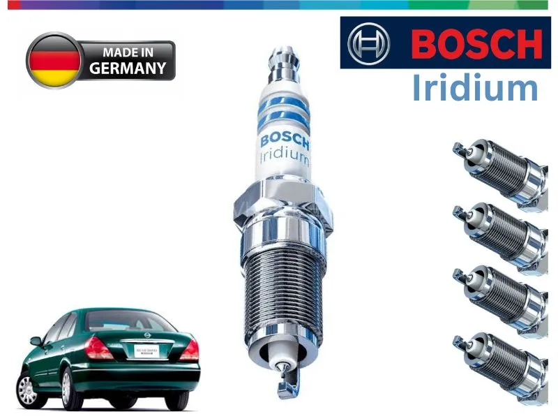 Nissan Blue Bird Iridium Spark Plugs | 4 Pcs | BOSCH | Made in Germany