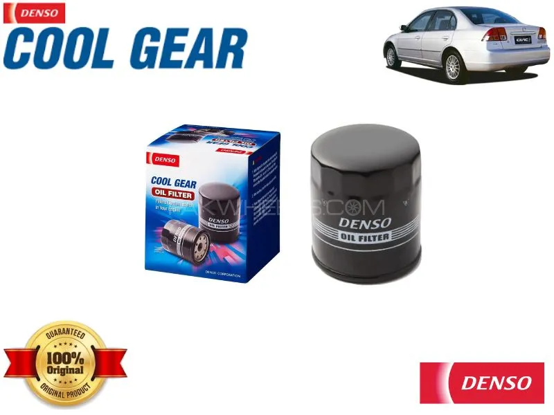 Honda Civic 1999-2004 Oil Filter Denso Genuine - Denso Cool Gear  Image-1