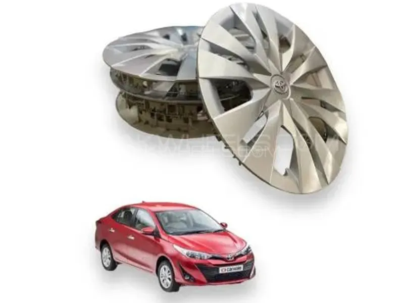 Toyota Genuine 15 Inch Tyre Size Wheel Cover | 4 Pcs Image-1