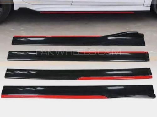 Side Skirt Panels Universal Glossy Black with Red Line 4 pcs Side Skirt Panels Universal Glossy Black with Red Line 4 pcs
