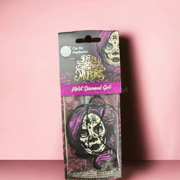 Aroma Air Freshener Violet Diamond Skull Series Image-1