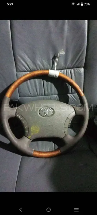 Steering wheel wooden multi media full option Image-1