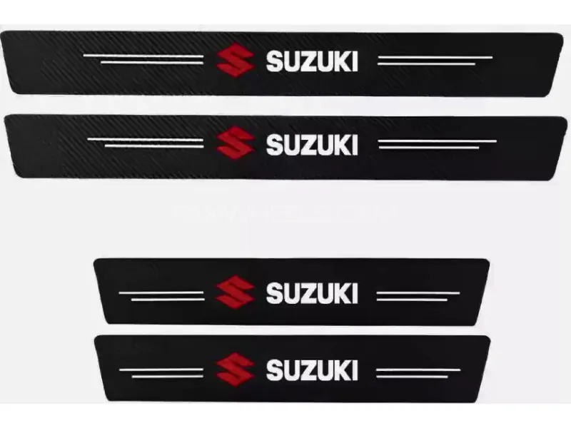 5D Carbon Door Sill Protection Paper Strips for Suzuki - 4PCS Image-1