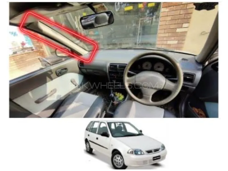Suzuki Cultus Inner Pillar Cover / Dashboard Pillar Papaari | 1 Piece Left | Suzuki Cultus Inner Pillar Cover / Dashboard Pillar Papaari | 1 Piece Left | Image-1