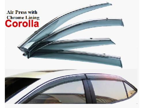 Toyota Corolla 2015-2024 Door Air Press / Sun Visor Set with Chrome Lining Tape Fitting Fine Quality Toyota Corolla 2015-2024 Door Air Press / Sun Visor Set with Chrome Lining Tape Fitting Fine Quality