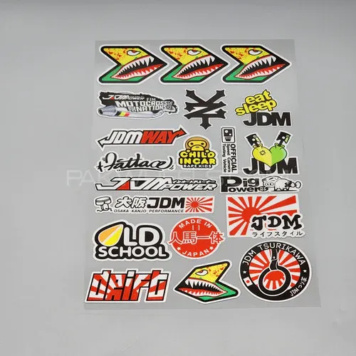 Premium Quality Custom Sticker Big Sheet For Car & Bike Embossed Style DRIFT Image-1