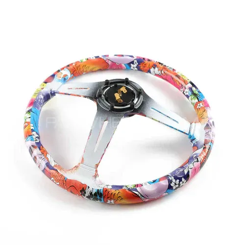 Universal Hydro Fobic Semi Deep Dish Steering Funky Style 2 Universal Hydro Fobic Semi Deep Dish Steering Funky Style 2 Image-3