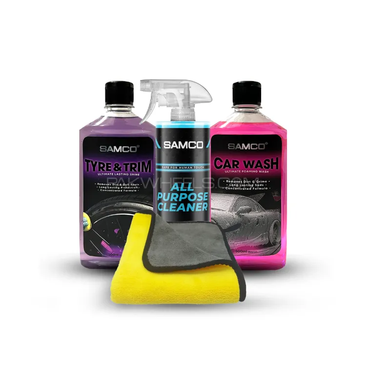 Samco Ultimate Car Care Bundle | All Purpose Cleaner | Shampoo | Tire Cleaner 