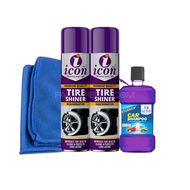 Icon Plus Tire Care Bundle With Car Shampoo Image-1