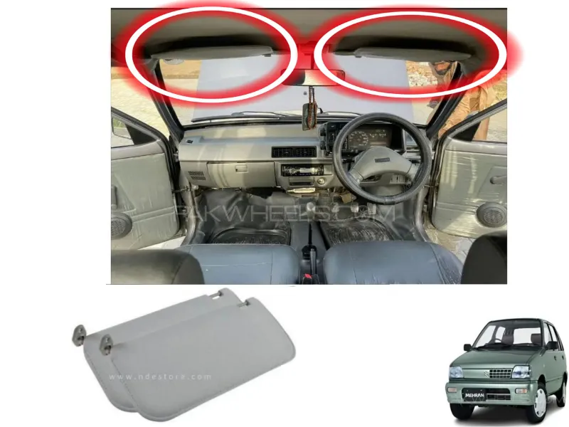 Suzuki Mehran Roof Sun Shades ( 2 ) Pieces Inner Sun Shades/ Roof Cover Suzuki Mehran Roof Sun Shades ( 2 ) Pieces Inner Sun Shades/ Roof Cover Image-1