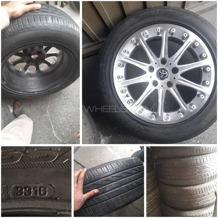 Civic BRV 16 inch Alloy Rims with 205/55R16 Good Condition T Image-1
