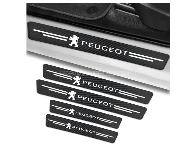 Peugeot Door Sill Carbon Fiber Texture Image-1