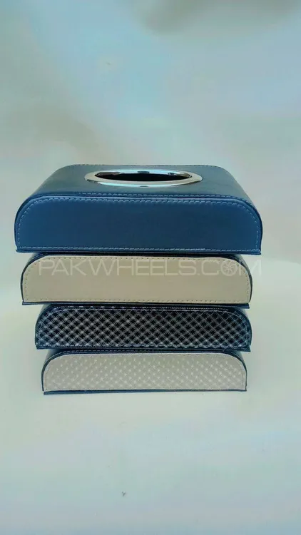 Leather Tissue Box for Car Image-1