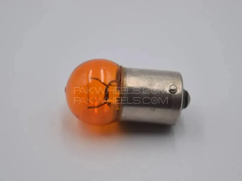 2Pc G18 Amber Color 12V Indicator Bulb For Bike   Image-1