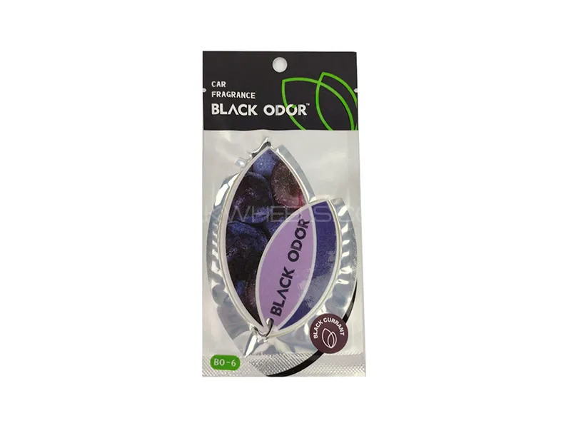Black Odor Air Freshener Hanging Card - Black Currant Image-1